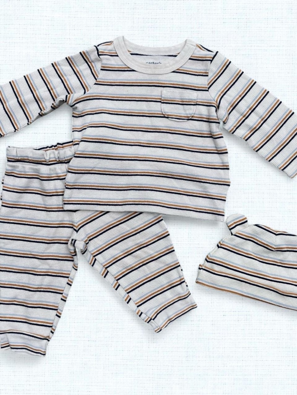 Carter’s Striped Waffle Outfit Set
